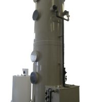 工厂集中废气洗涤器高度12米列。